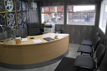 Our Alloy Wheel Repair reception area